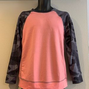 Pink & camo long sleeve shirt
